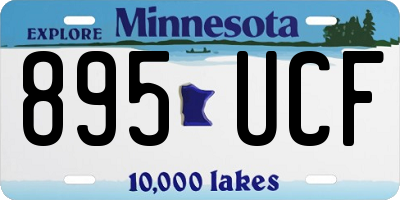 MN license plate 895UCF