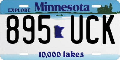 MN license plate 895UCK