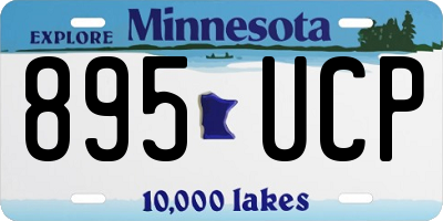 MN license plate 895UCP