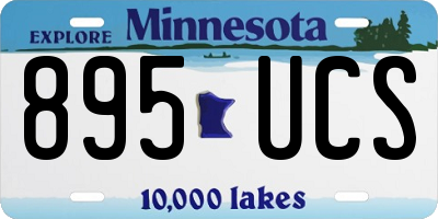 MN license plate 895UCS