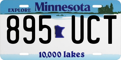 MN license plate 895UCT