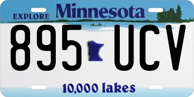 MN license plate 895UCV