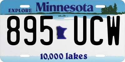 MN license plate 895UCW