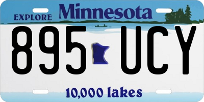 MN license plate 895UCY