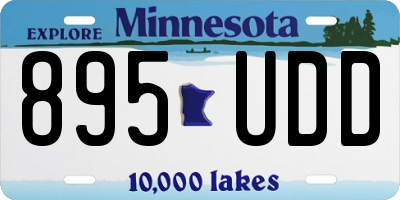 MN license plate 895UDD