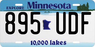 MN license plate 895UDF