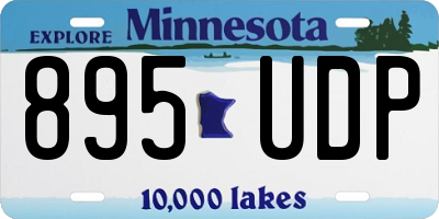 MN license plate 895UDP