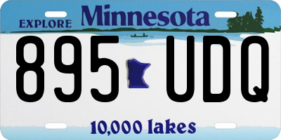 MN license plate 895UDQ