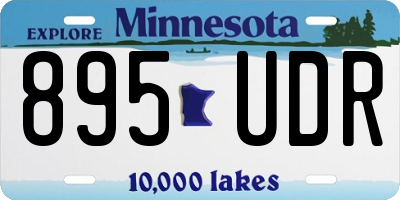 MN license plate 895UDR