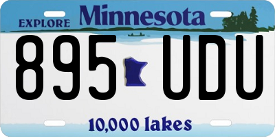 MN license plate 895UDU