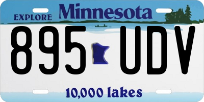 MN license plate 895UDV