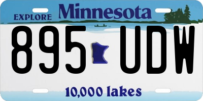 MN license plate 895UDW