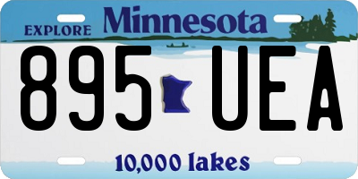 MN license plate 895UEA