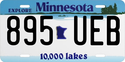 MN license plate 895UEB