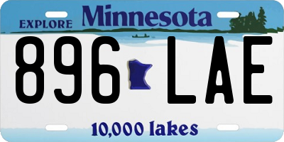 MN license plate 896LAE