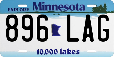 MN license plate 896LAG