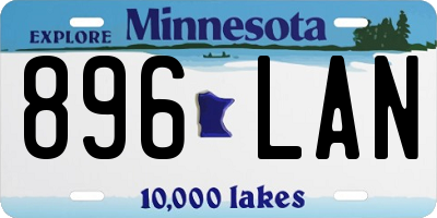 MN license plate 896LAN