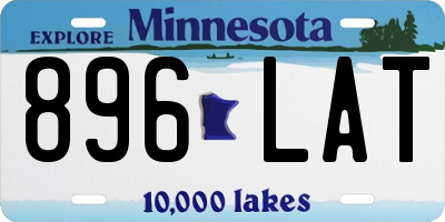 MN license plate 896LAT