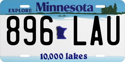 MN license plate 896LAU