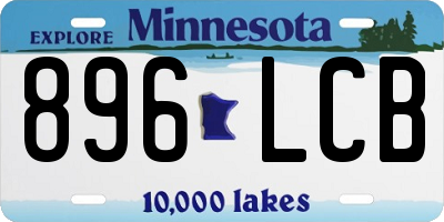 MN license plate 896LCB