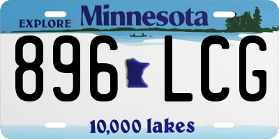 MN license plate 896LCG