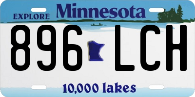 MN license plate 896LCH