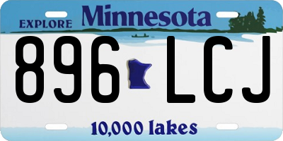 MN license plate 896LCJ