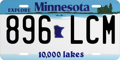 MN license plate 896LCM