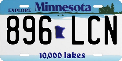 MN license plate 896LCN