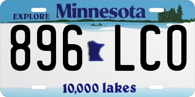MN license plate 896LCO