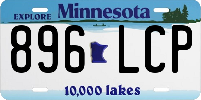 MN license plate 896LCP