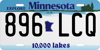 MN license plate 896LCQ