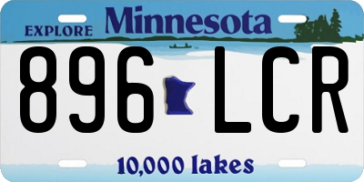 MN license plate 896LCR