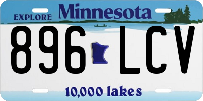 MN license plate 896LCV