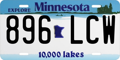 MN license plate 896LCW