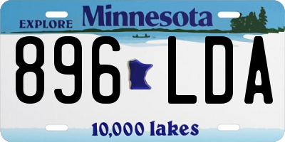 MN license plate 896LDA