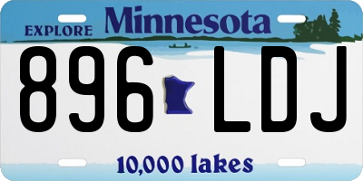 MN license plate 896LDJ