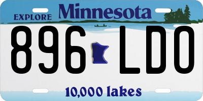 MN license plate 896LDO