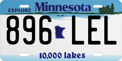 MN license plate 896LEL