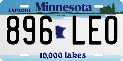 MN license plate 896LEO