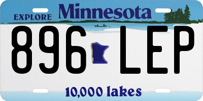MN license plate 896LEP