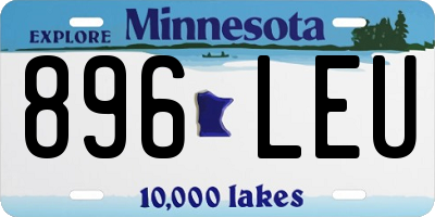MN license plate 896LEU