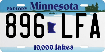 MN license plate 896LFA