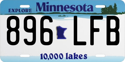 MN license plate 896LFB