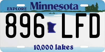 MN license plate 896LFD