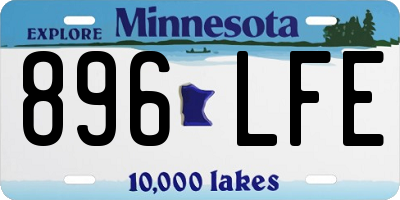 MN license plate 896LFE