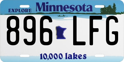 MN license plate 896LFG