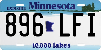MN license plate 896LFI