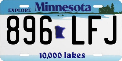 MN license plate 896LFJ