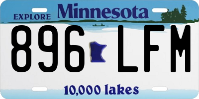 MN license plate 896LFM